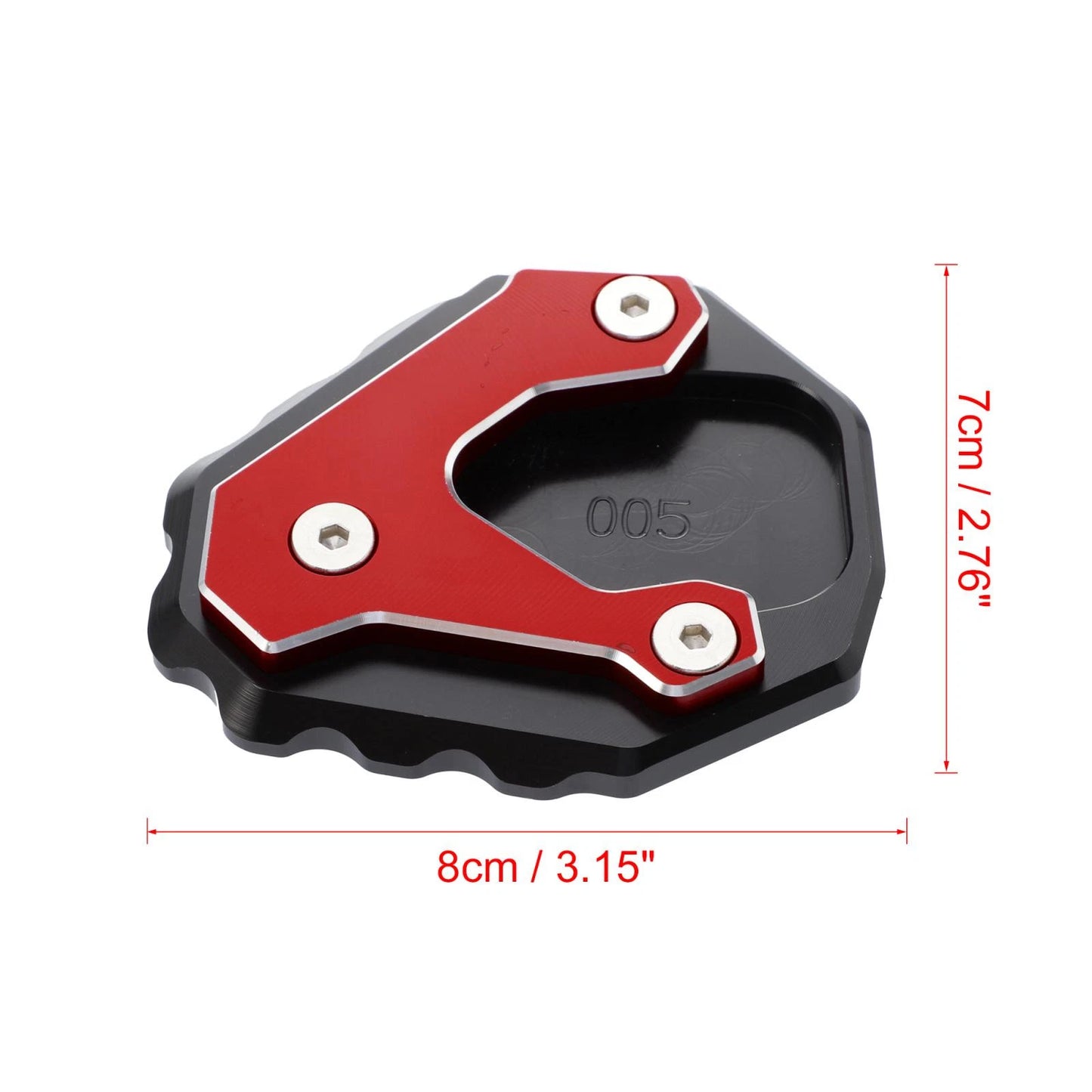 Red Kickstand Extension Side Stand Support Plate for Honda CB500X (2013-2023)