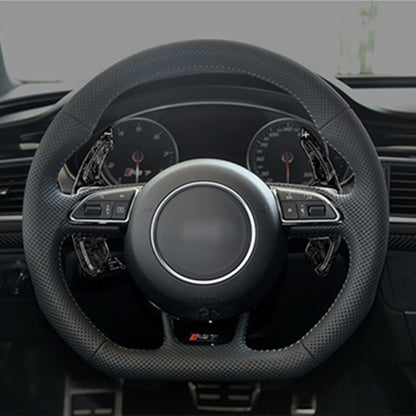 2 x Forged Carbon Fiber Shift Paddles for Audi A4L A6L (2013-2020)