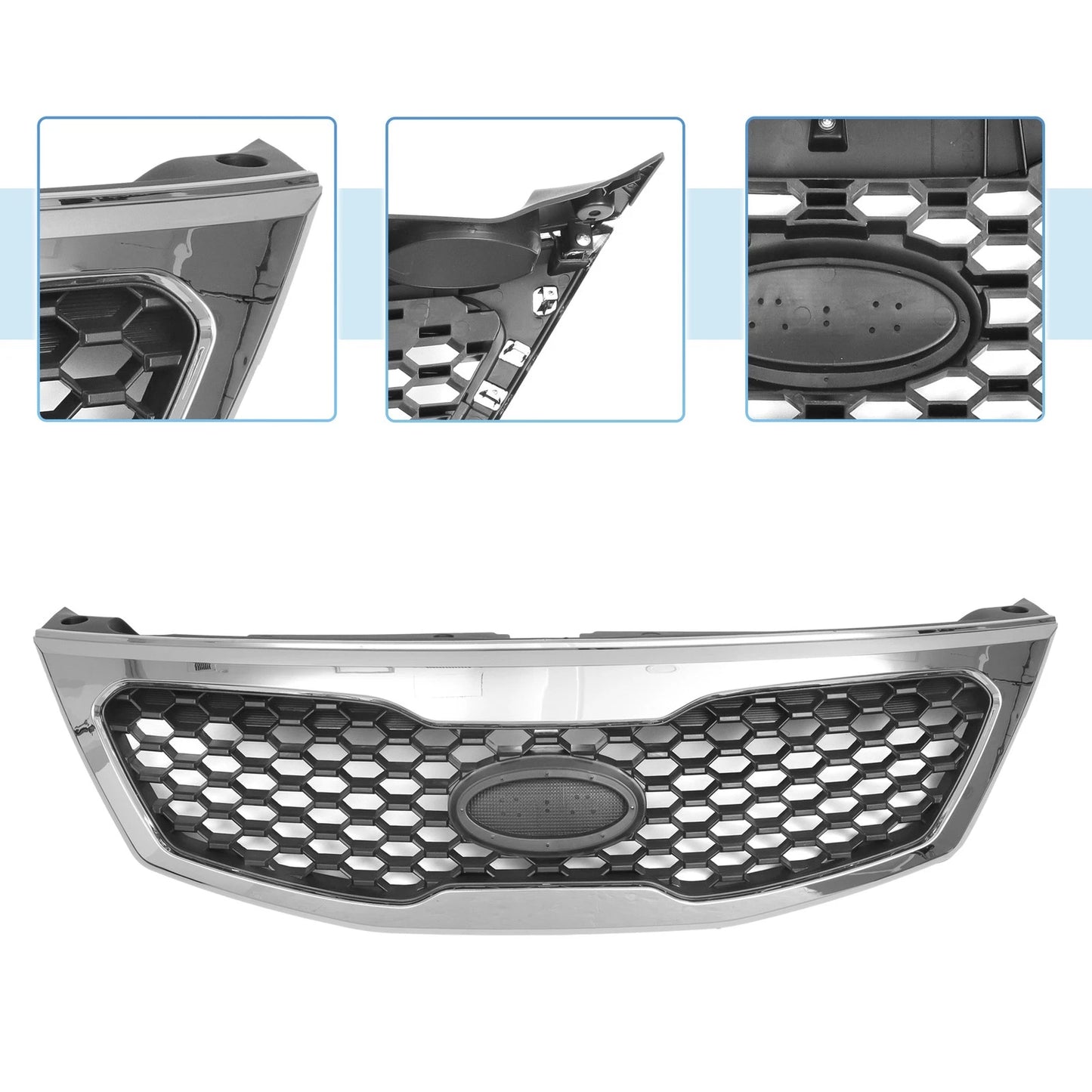 Front Hood Bumper Grille for Kia Sorento (2011-2013)
