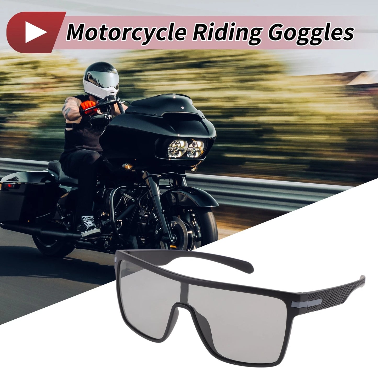 Set Motorcycle Riding Goggles for Motorcycle