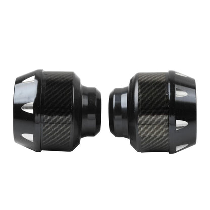 2 x Black Universal Front Fork Wheel Frame Sliders for Make & Model