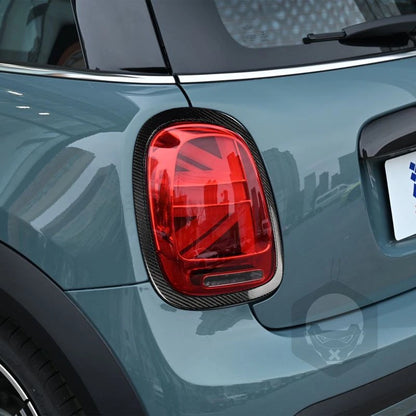 Real Carbon Fiber Tail Light Lamp Frame Ring Trim for Mini Cooper S F55 F56 F57