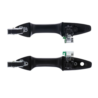 Outer Door Handle Set of 4 for Honda CR-V RE (2007-2012) Black Front Rear