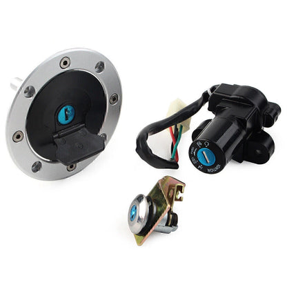 Ignition Switch Fuel Gas Cap Cover Seat Lock Key Set for Suzuki GS500 (2001-2012)