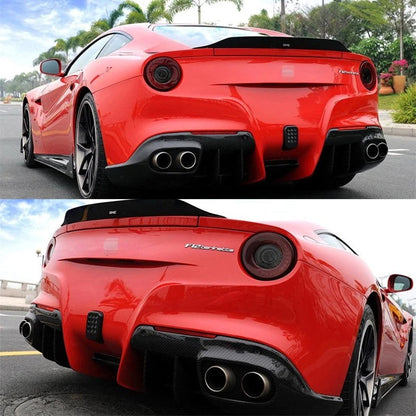 Real Carbon Fiber Rear Bumper Brake Light Cover for Ferrari F12 Berlinetta 13-17