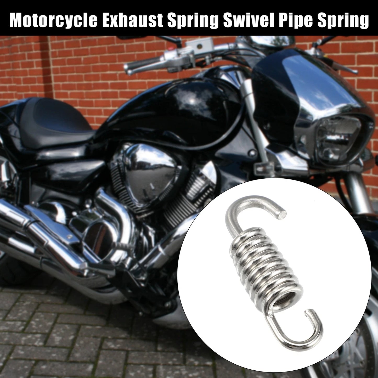 2 x Exhaust Pipe Spring 43mm 1.69in for Universal Motorcycle