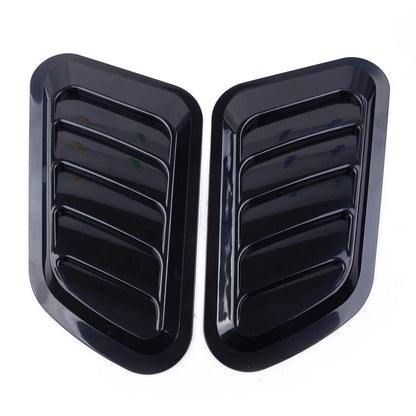 Black Car Decorative Air Flow Hood Scoop Vent Covers for Make & Model