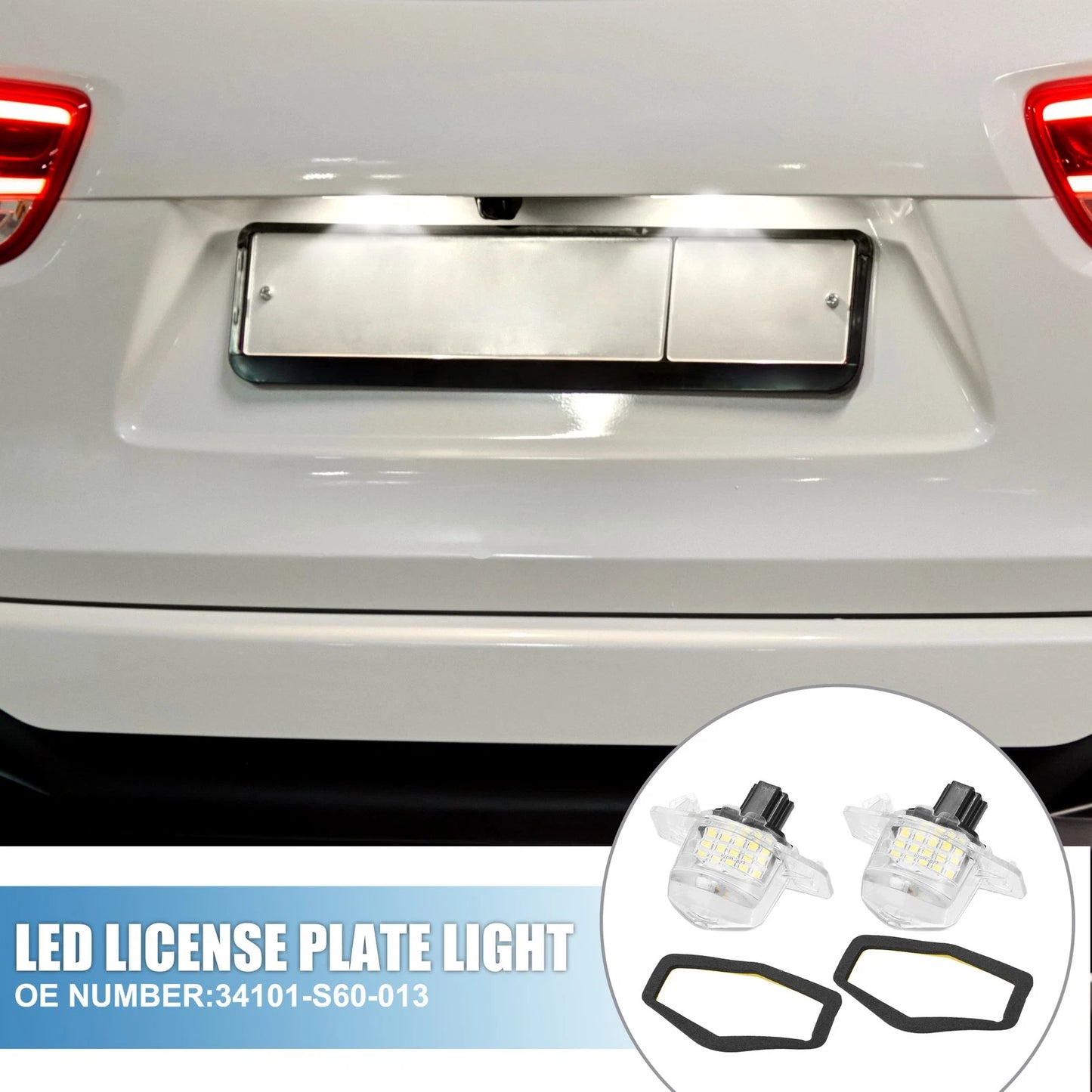 2 x LED License Plate Lights for Honda CR-V (2007-2012)