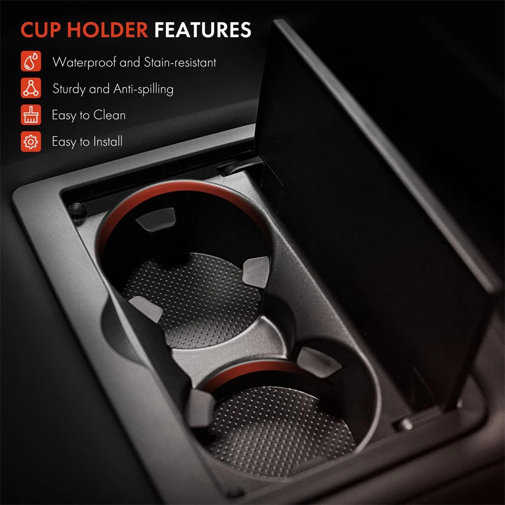 Black Rear Center Console Cup Holder for Subaru Impreza Forester (2008-2019)