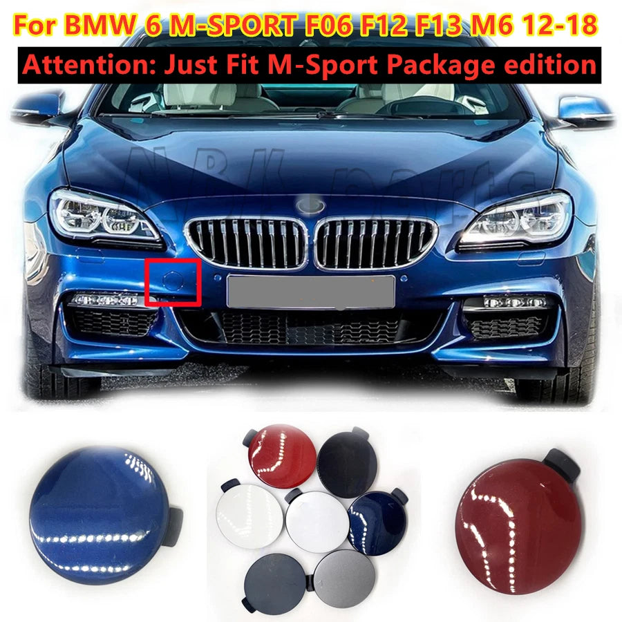 Tow Hook Eye Cover Cap Front Bumper for BMW 6 F06 F12 F13 M-Sport (2012–2018)