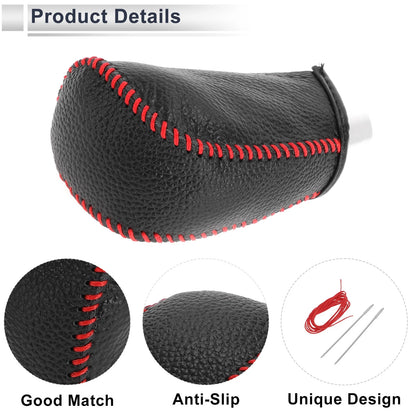 Gear Shift Knob Cover for Toyota Corolla 2009-2013 Pebbled Black Red