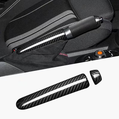 Black Carbon Fiber Gear Shift Knob Cover for Mini Cooper F55 F56 F57 (2014-2022)