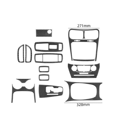 Soft Carbon Fiber Full Interior Kit Console Cover Trim For Dodge Journey 2011-17