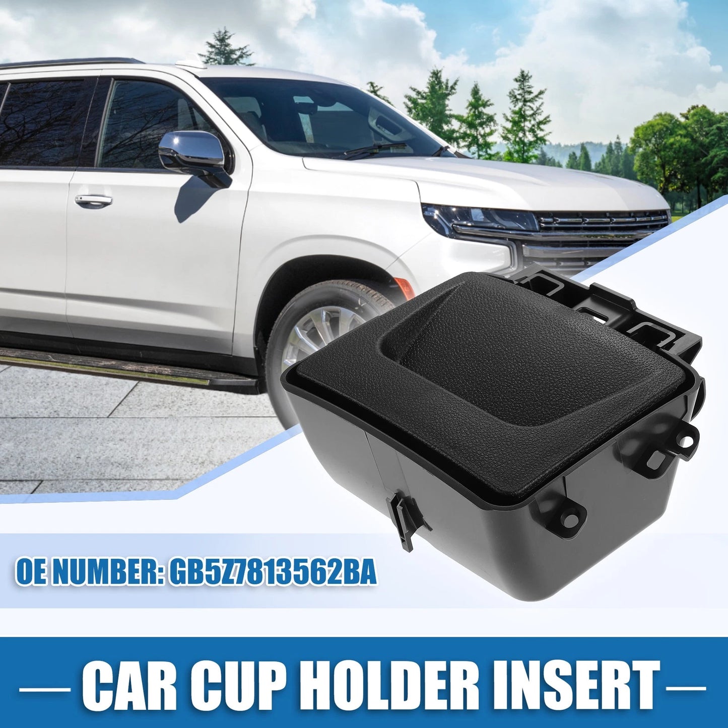 Car Cup Holder Insert for Ford Explorer (2016-2018)