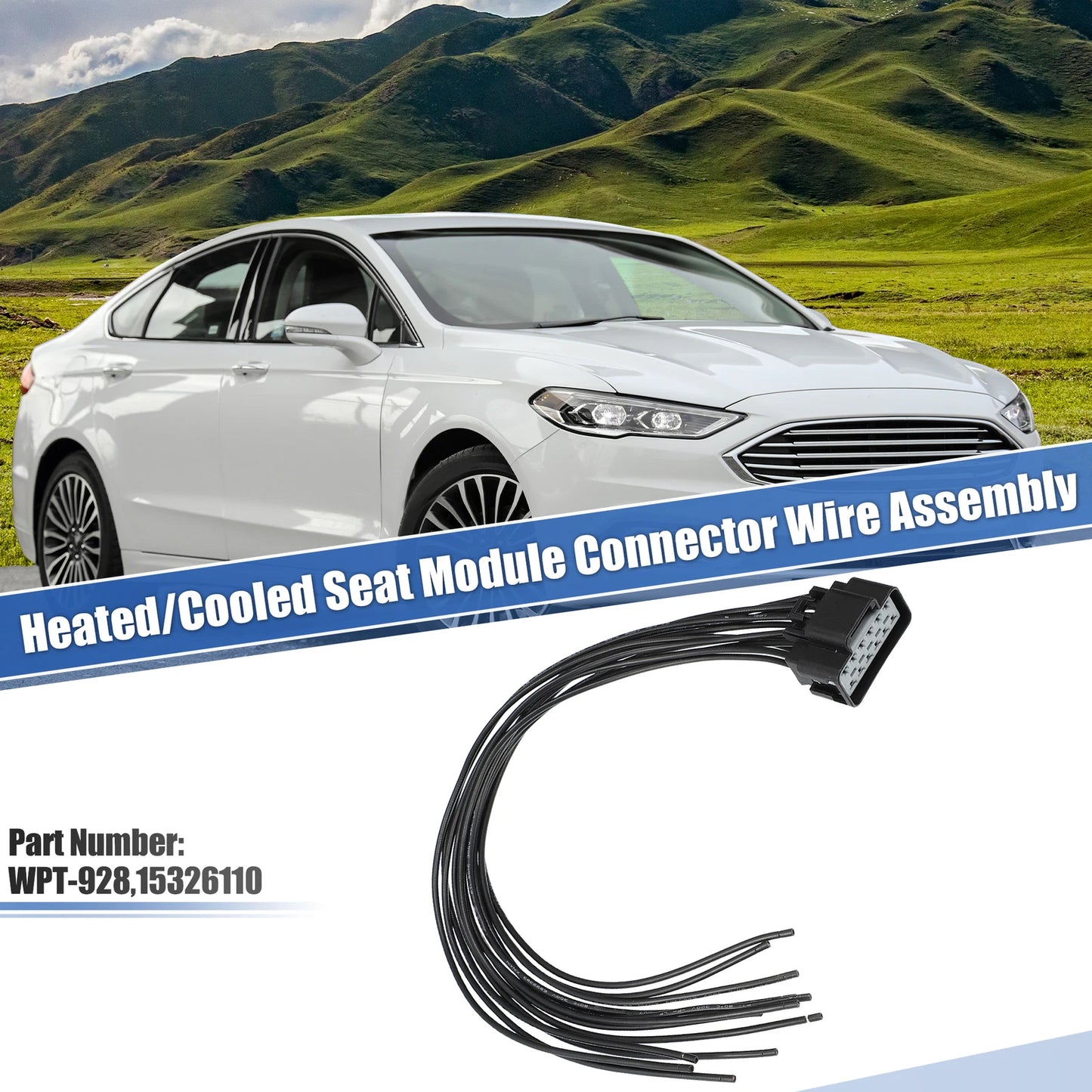 Heated Cooled Seat Module Connector Pigtail for Ford Lincoln (2015-2020)