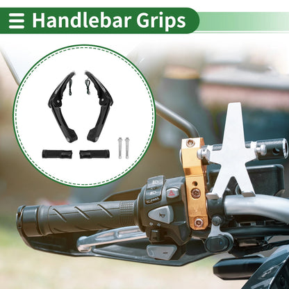 Hand Grips Cover Kit Handle Bar Throttle Grips Aluminum Rubber for Motorcycle