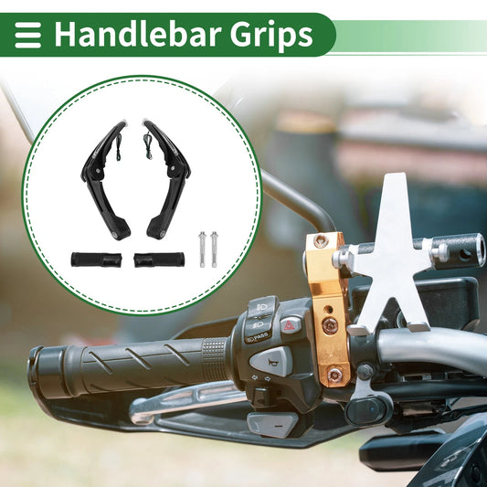 Hand Grips Cover Kit Handle Bar Throttle Grips Aluminum Rubber for Motorcycle