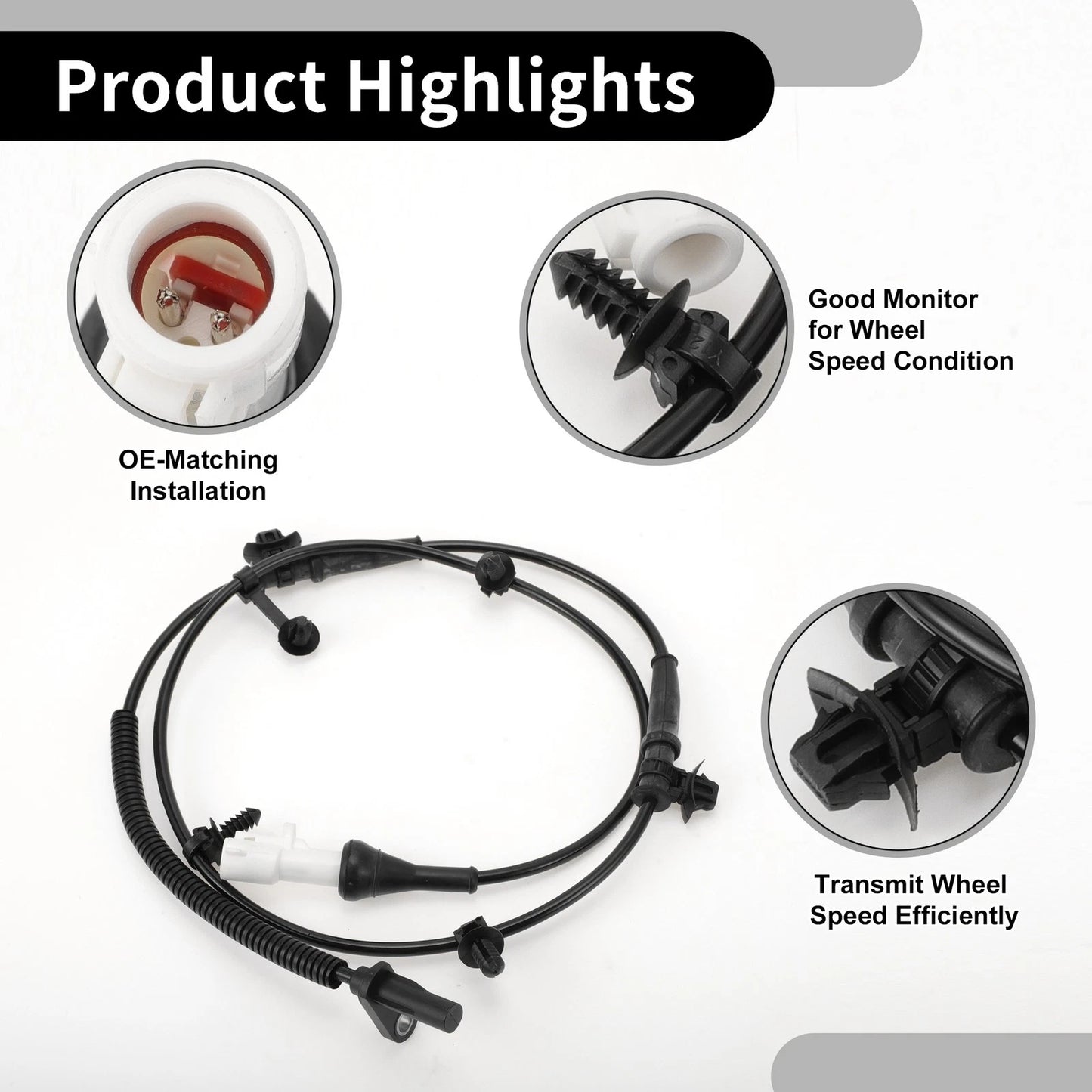 ABS Wheel Speed Sensor for Ford Edge 2007-2014 Front Left