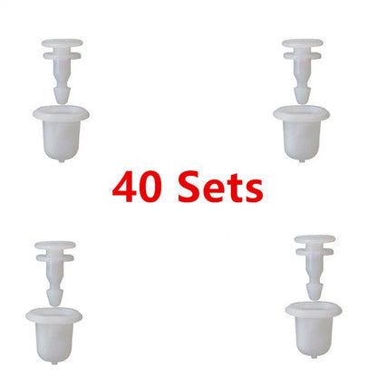 80x Wheel Arch Fender Flare Clips for Nissan Navara D22, Patrol GU