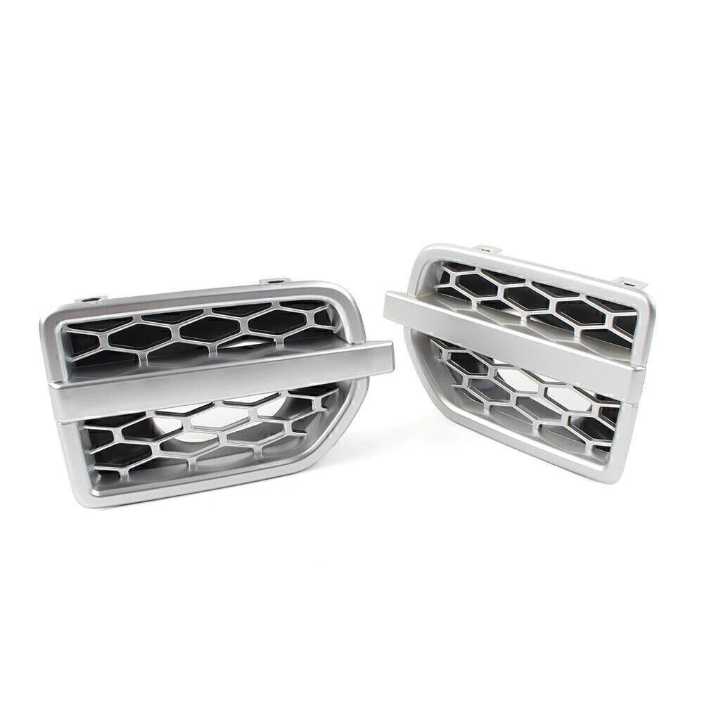 Silver Front Grille Air Intake Vent for Land Rover LR4 (2010-2016)