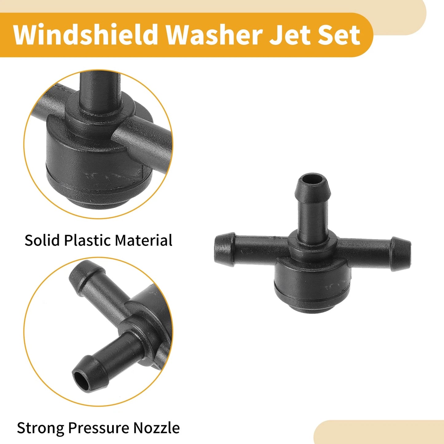 Windshield Washer Nozzle Kit for Volvo C30 (2008-2013) 1 Pcs Fluid Hose