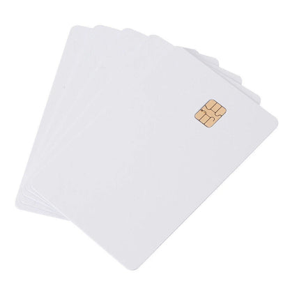 5 x ISO PVC Blank Smart Card for SLE4442 Chip Safety - Compatible with Various Models