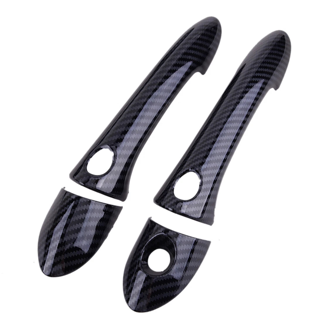 Carbon Fiber ABS Exterior Door Handle Cover Trim for Hyundai Sonata (2011-2014)
