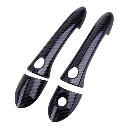 Carbon Fiber ABS Exterior Door Handle Cover Trim for Hyundai Sonata (2011-2014)