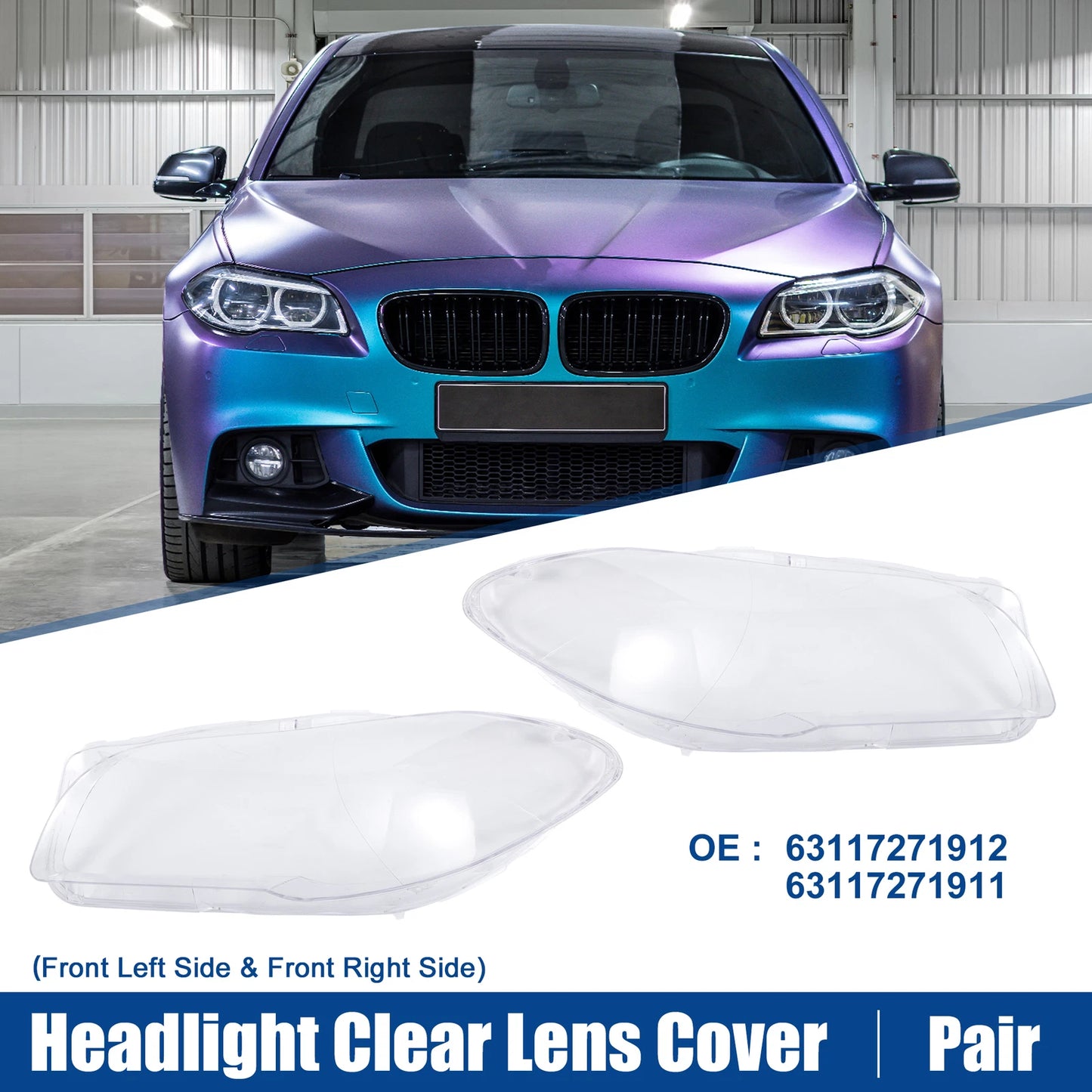 Clear Lens Shell Cover for BMW 5 Series 525i (2001-2003)