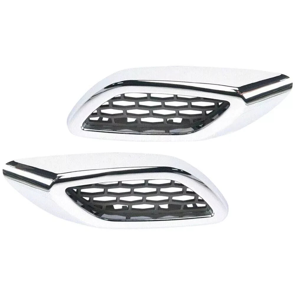 2x Front Chrome Fender Side Air Vent Grille Trim Molding for Maserati Levante