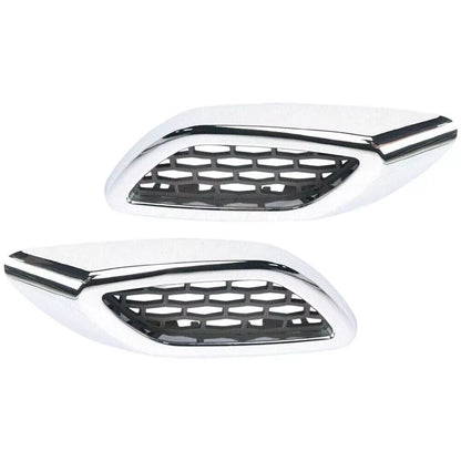 2x Front Chrome Fender Side Air Vent Grille Trim Molding for Maserati Levante