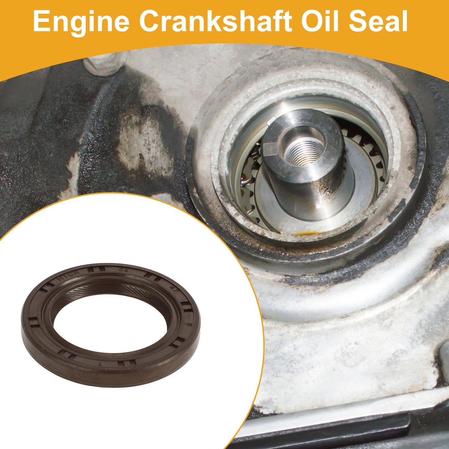 1x Front Crankshaft Oil Seal for CHEVROLET MATIZ (2011-2015)