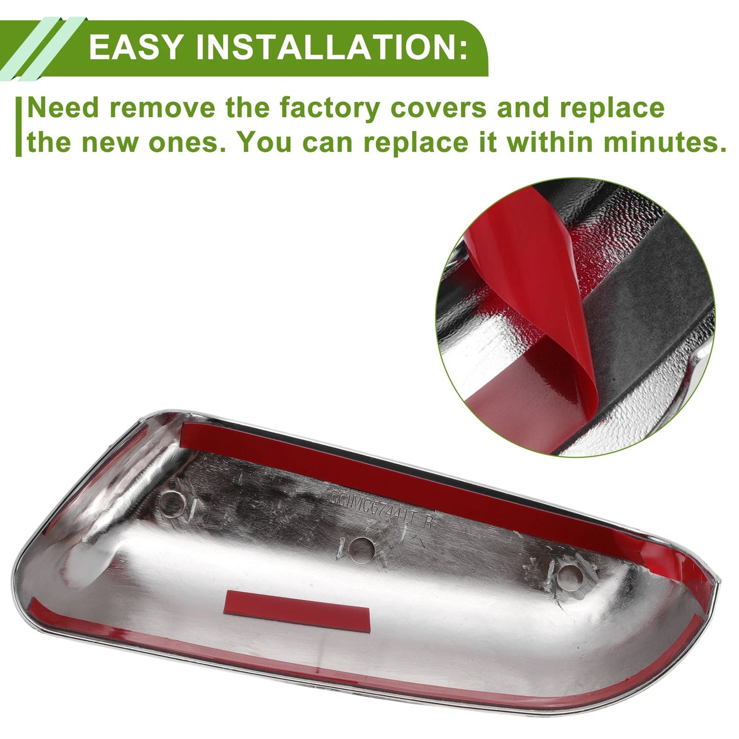 Mirror Cover Cap Replacement for Ford F150 2009-2014 (Not for Towing Mirror)