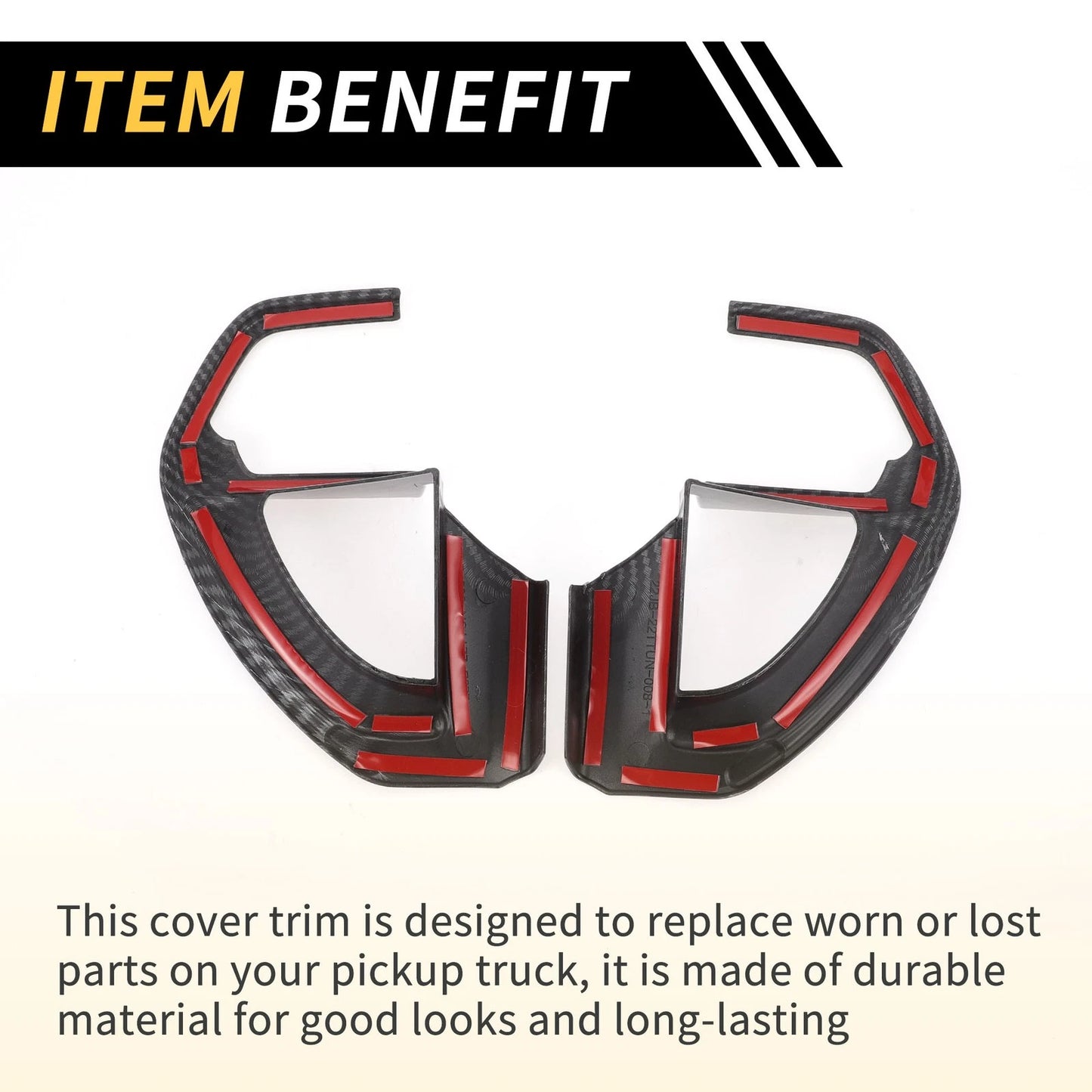 Carbon Fiber Steering Wheel Cover Trim for Toyota Tundra (2022-2024)