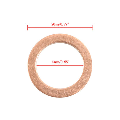 25 x Oil Drain Plug Copper Crush Washers for Benz C450 C63 CLA45 AMG (2015-2020)