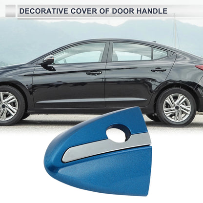 Blue Front Left Door Handle Lock Cylinder Covers for Toyota Corolla (2014–2018)