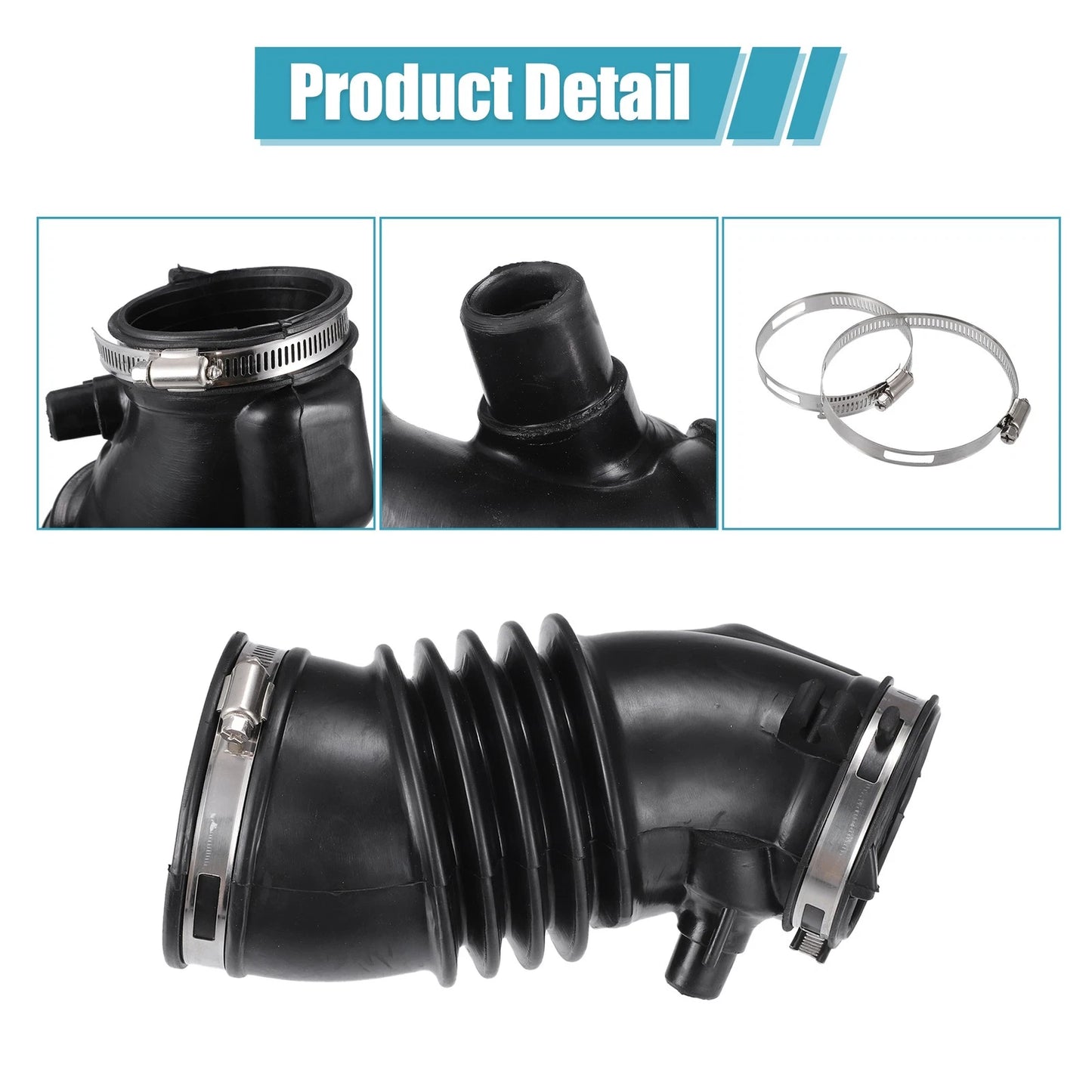 Air Cleaner Intake Hose Tube for Honda Pilot (2009-2015) Rubber Black