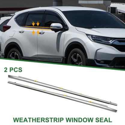 2 x Front Left & Right Weatherstrip Window Seals for Honda CR-V (2017-2023)