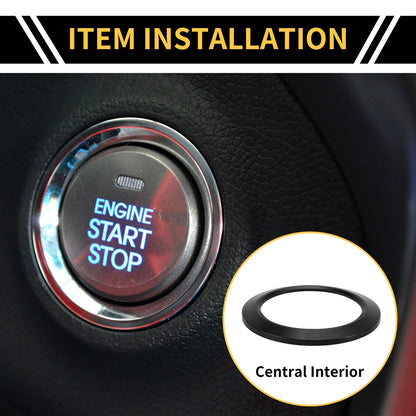 Engine Start Stop Button Cover for Ford F-150 (2016-2021) Black