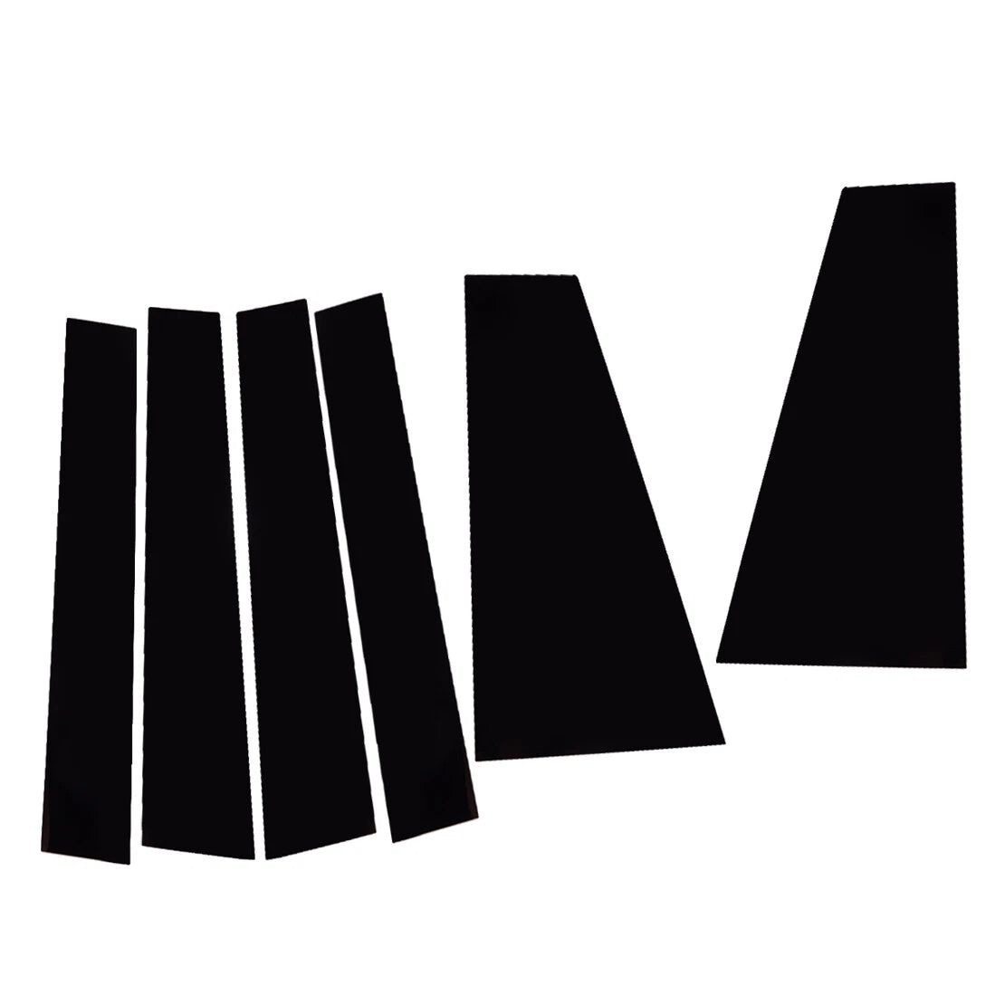 6Pcs Door Window Pillar Trim Covers for Toyota Sienna (2021-2022)