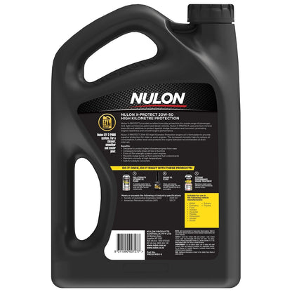 Nulon X-Protect 20W-50 High KM Protection Engine Oil 5L for Nulon X-Protect