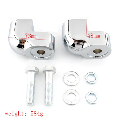 Chrome Handlebar Riser Clamp Kit for Honda VTX1300C (2004-2009)