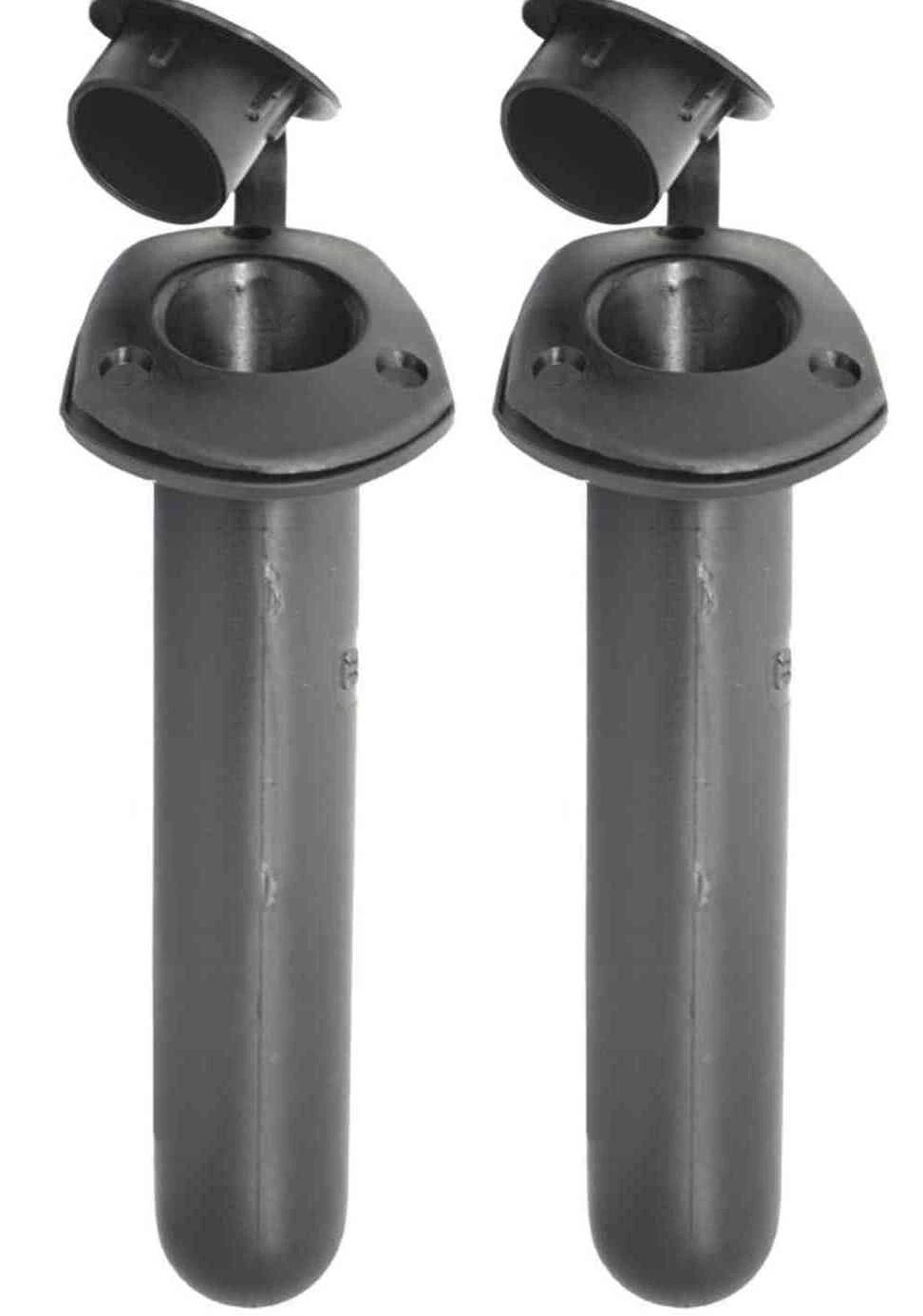 Rod Holders x 2 with Black Caps for Kayak/Fishing/Boat Rod Holders