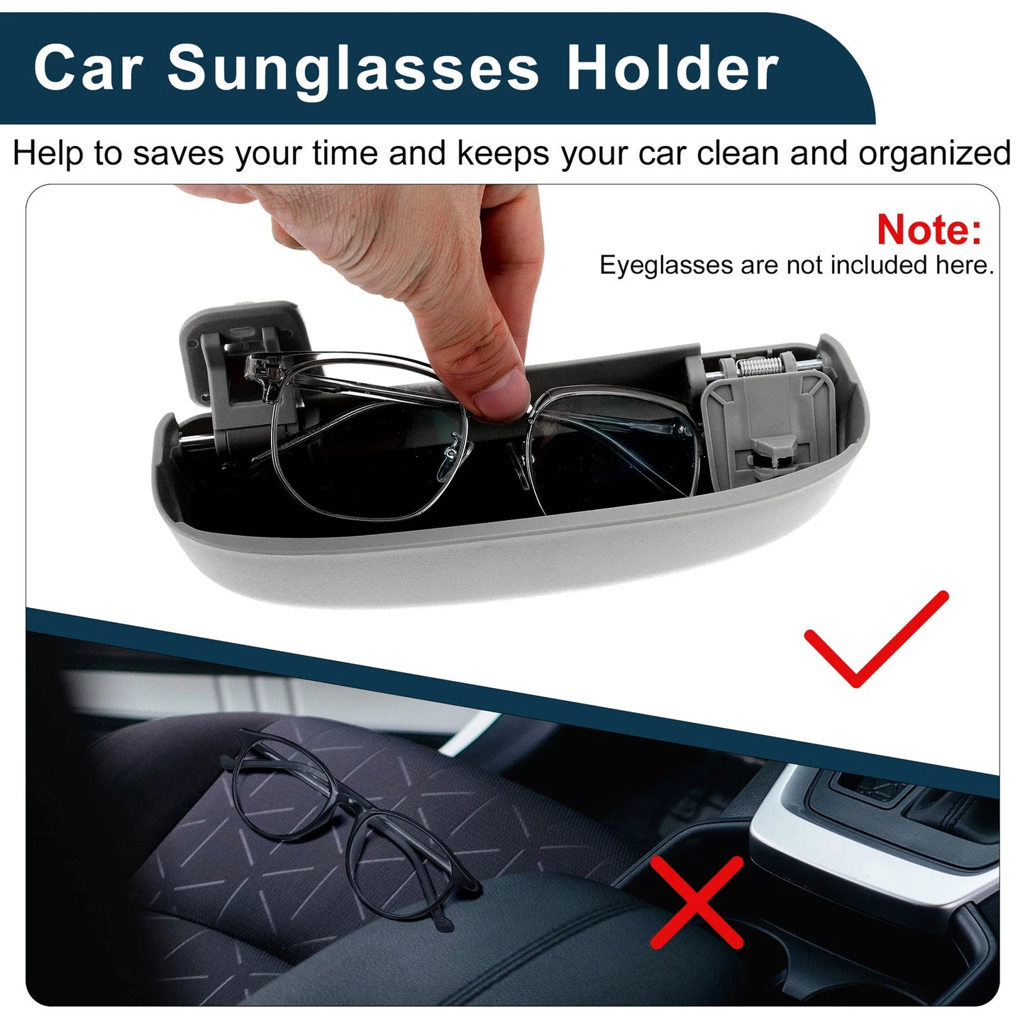 Sunglasses Case for Honda Accord Eyeglasses Holder Storage Box (2018-2023)