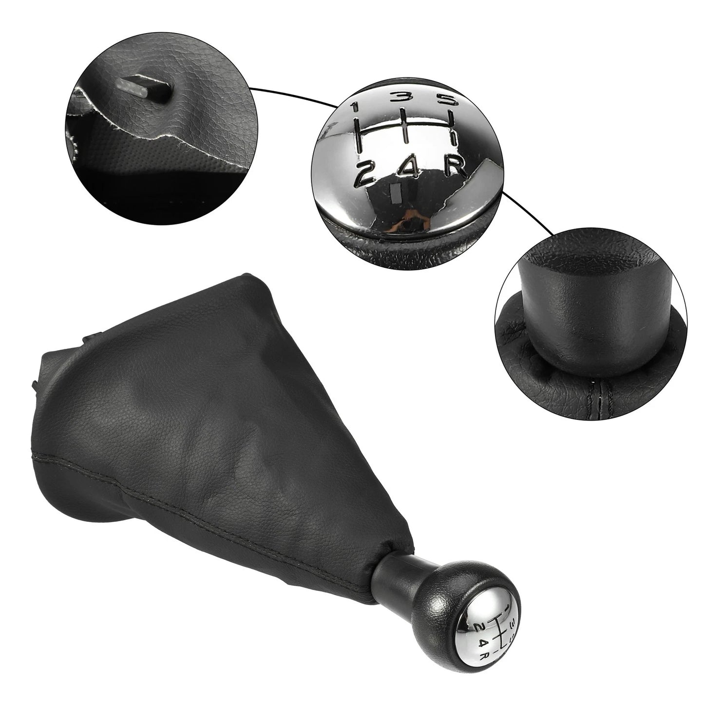 5 Speed Gear Shift Lever Cover Set for Peugeot 207 (2006-2013)