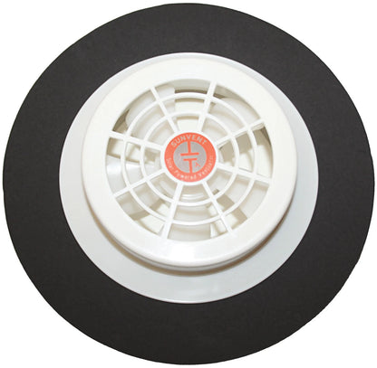 Solar Vent Exhaust & Intake for Caravan/Boat White Plastic Low Profile