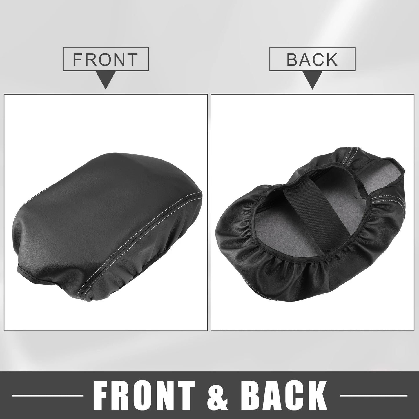 Center Console Armrest Cover for Dodge Charger (2011-2023) Black/Gray