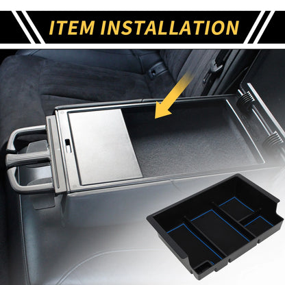 Full Center Console Organizer Tray for Chevy Silverado GMC Sierra Blue