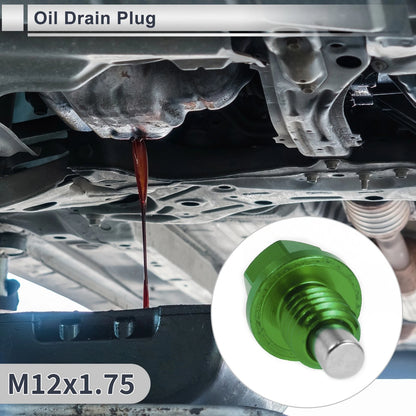 1 Set M12x1.75 Engine Oil Drain Plug with Gasket for Car Motorcycle Boat