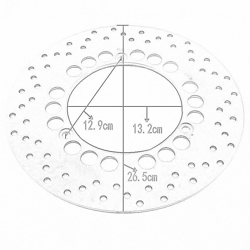Rear Brake Disc for Yamaha YP400 Majesty, YP250G Grand Majesty (2004-2014)